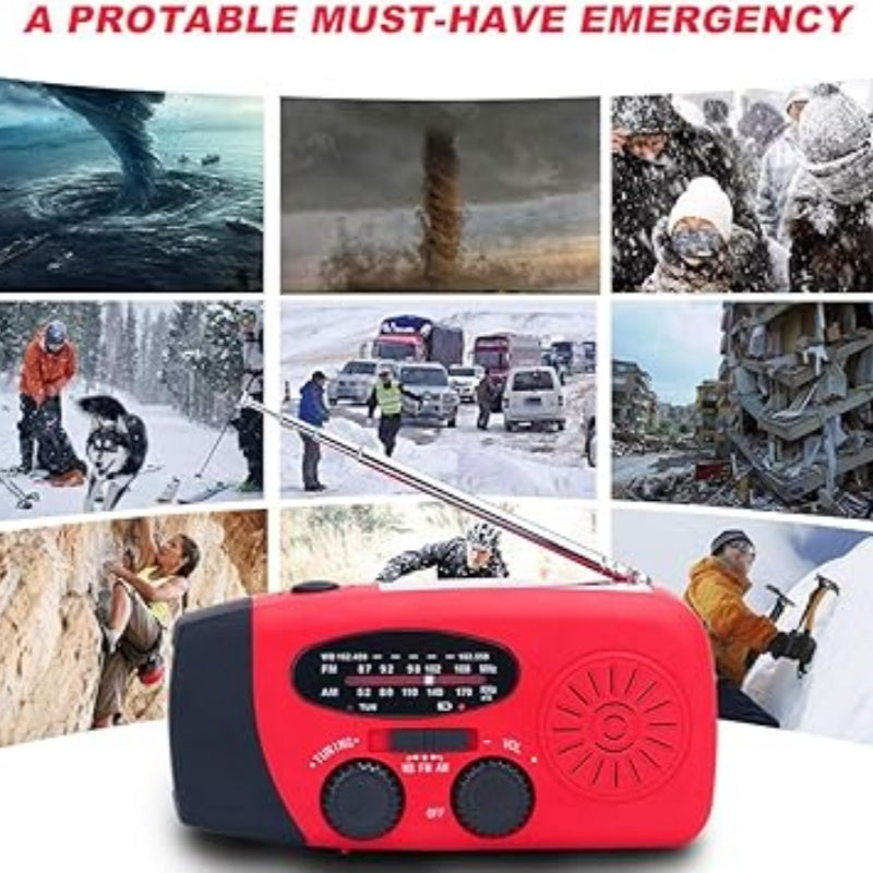 📻⚡【55% Rabatt】Solar-Kurbel Notfallradio – Mit Powerbank, Wetteralarm, USB & 7 Tage Akku. Wasserdicht & robust für Outdoor/Krise. 🌞🔋 Jetzt unschlagbares Angebot sichern!