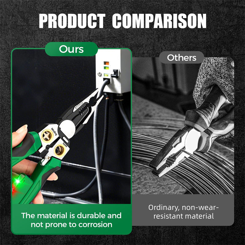 🛠️8-in-1-Abisolierzange mit Spannungsprüfer