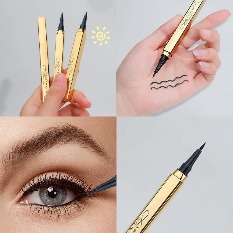 🔥🔥 1+1 GRATIS auf wasserfesten Eyeliner!  💫 Flüssiger Eyeliner – wasserfest & hält bis zu 24h | Schluss mit verwischten Linien!