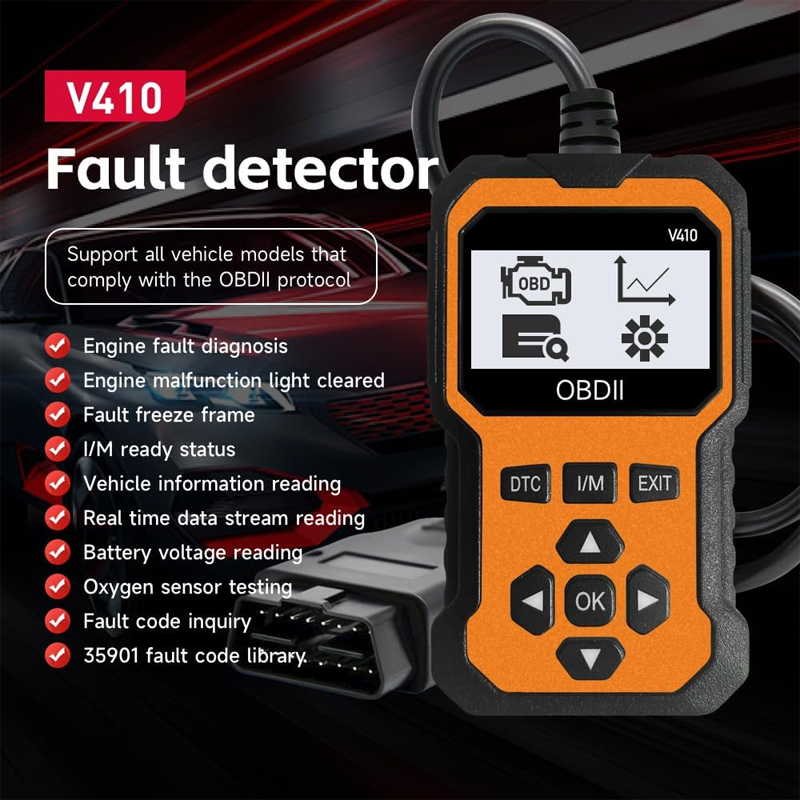 ⚡Einstecken und scannen! Professionelles OBD2-Diagnosegerät. Selbst Anfänger können ihre Fahrzeuge ganz einfach warten.