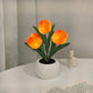 🌷LED-Tulpenlampe, simuliertes Tulpen-Nachtlicht mit Vase, Tischlampe, Dekoration, geeignet für Zuhause, Wohnzimmer, Tischdekoration✨