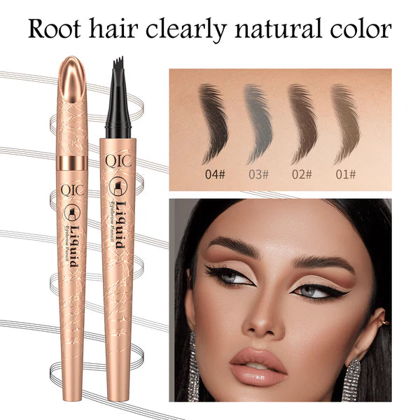 📢📢Kaufen Sie 1, erhalten Sie 1 gratis⏰Augenbrauenstift mit 3D-Microblading-Effekt und 4 Spitzen