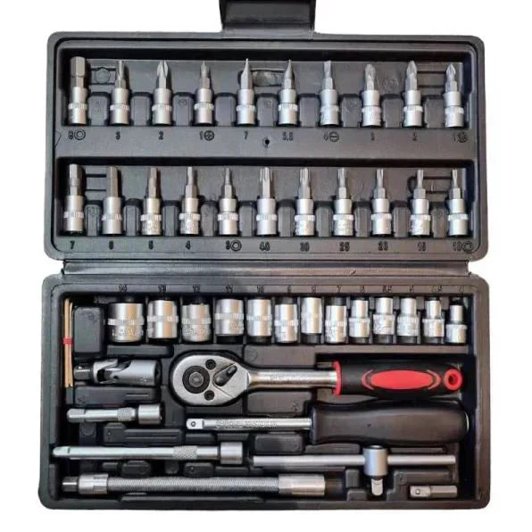 🏆 Heißer Verkauf 50 % RABATT✨46-teiliges Steckschlüssel- und Bit-Set
