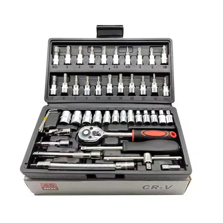 🏆 Heißer Verkauf 50 % RABATT✨46-teiliges Steckschlüssel- und Bit-Set