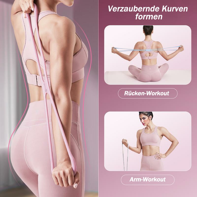 🔥Heißer Verkauf - 50% Rabatt🔥Fitness-Widerstandsbänder, Figur 8 Fitnessbänder für Männer und Frauen