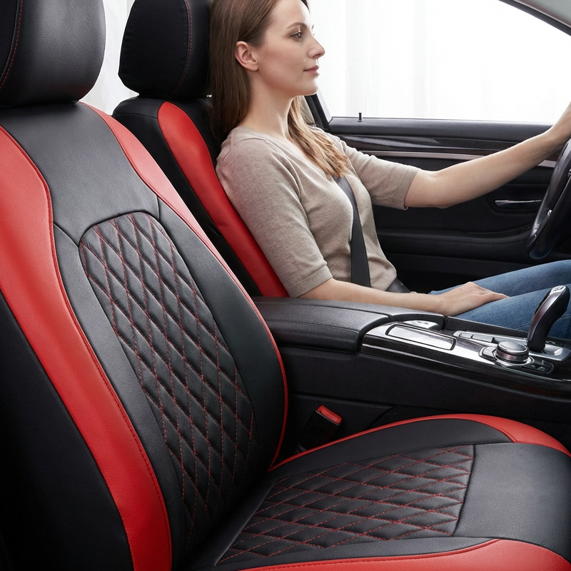 🔥HEISSER VERKAUF 50 % RABATT🎁9-teiliges Autositzbezug-Set aus Leder mit universeller Passform