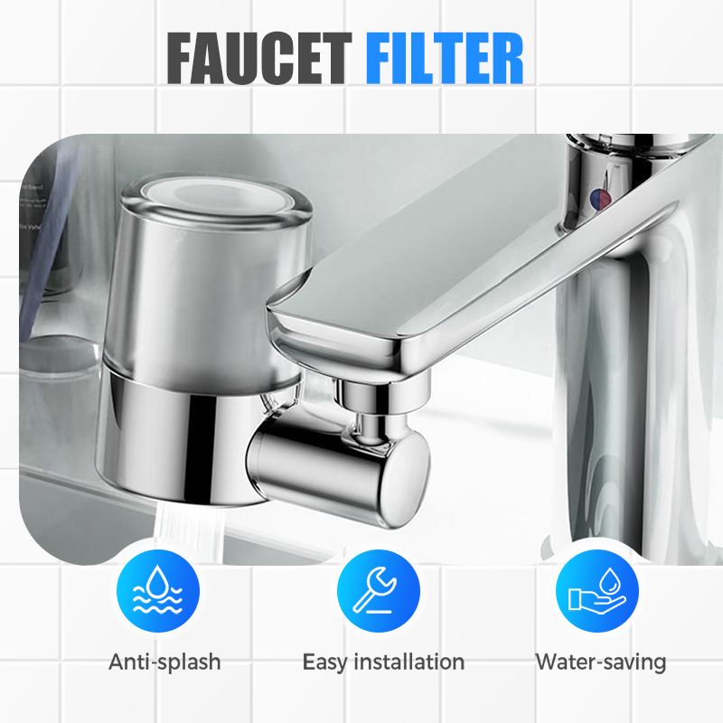 🚿Universelles, um 720° drehbares Wasserhahn-Filterdüsen-Set💧