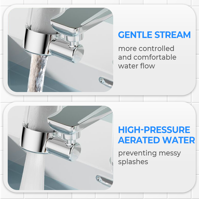 🚿Universelles, um 720° drehbares Wasserhahn-Filterdüsen-Set💧