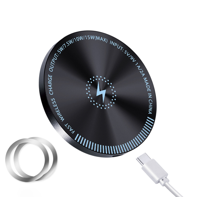 🔥50 % RABATT 🔥Magnetische Autohalterung mit kabelloser Ladestation und RGB-Beleuchtung