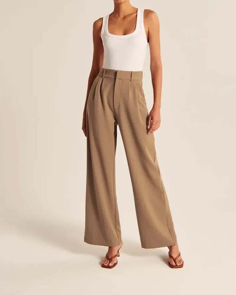 ⏳Begrenzte Zeit 50% Rabatt💥Leichte, taillierte Hose mit weitem Bein