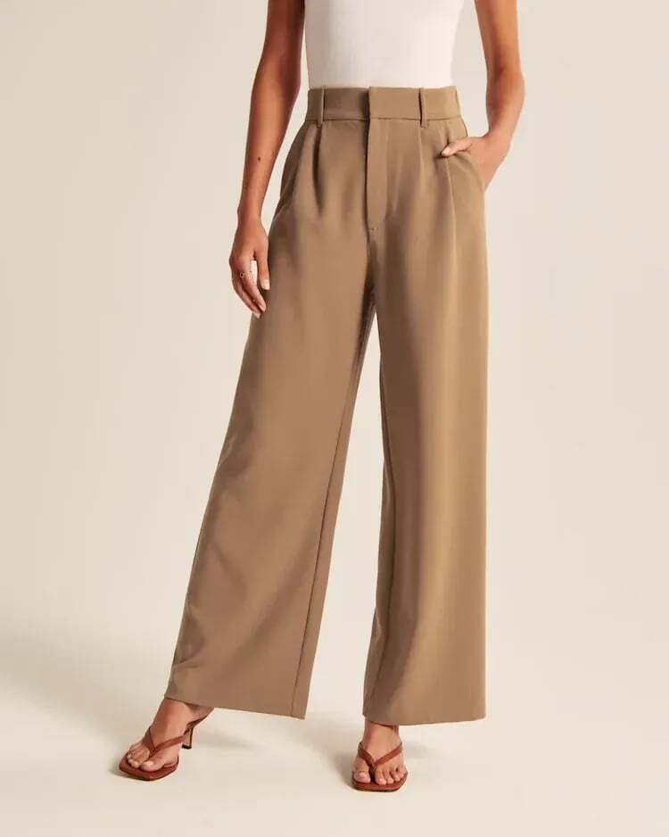 ⏳Begrenzte Zeit 50% Rabatt💥Leichte, taillierte Hose mit weitem Bein