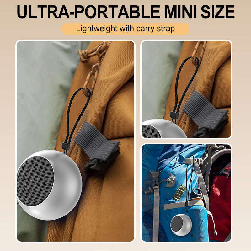💎 50% RABATT! 💎 Bluetooth-Mini-Lautsprecher mit Bass – 360° Surround-Sound, TWS-Funktion & 500-mAh-Akku 🎵🔊