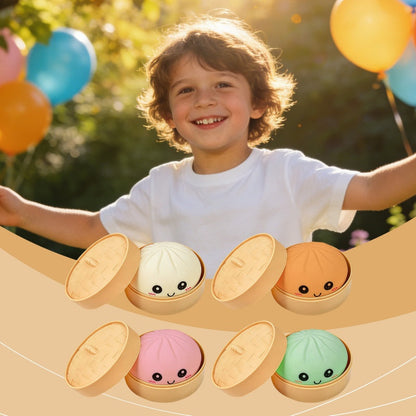 🎁Süßes Knödel-Quetschspielzeug mit Dampfgarer