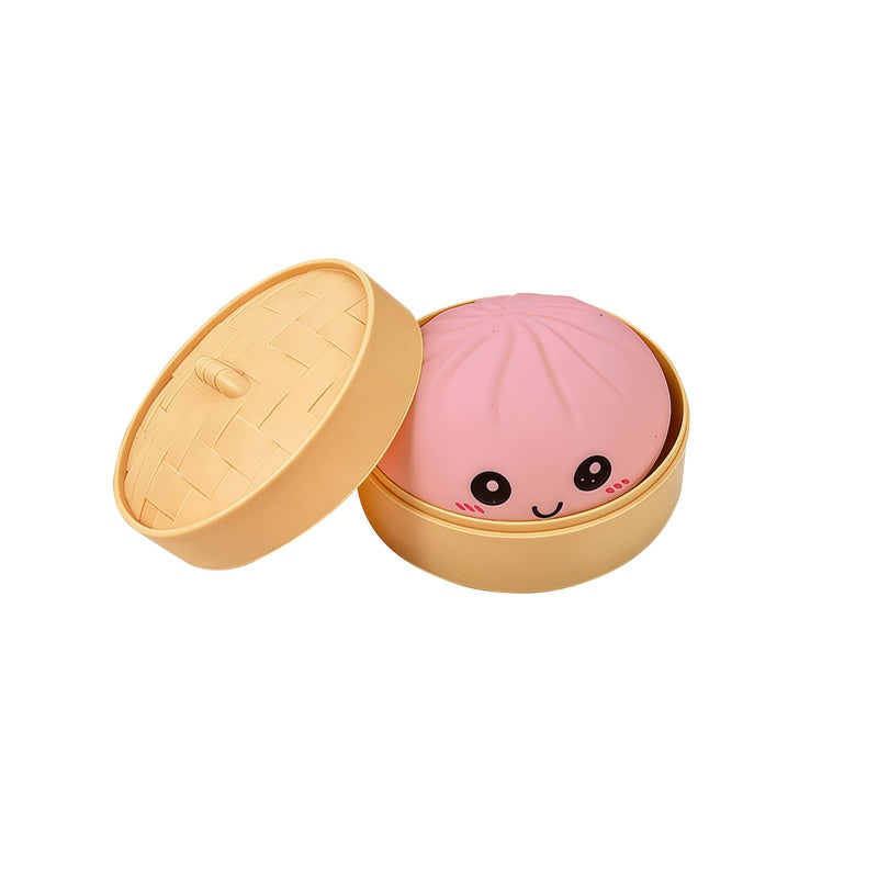 🎁Süßes Knödel-Quetschspielzeug mit Dampfgarer