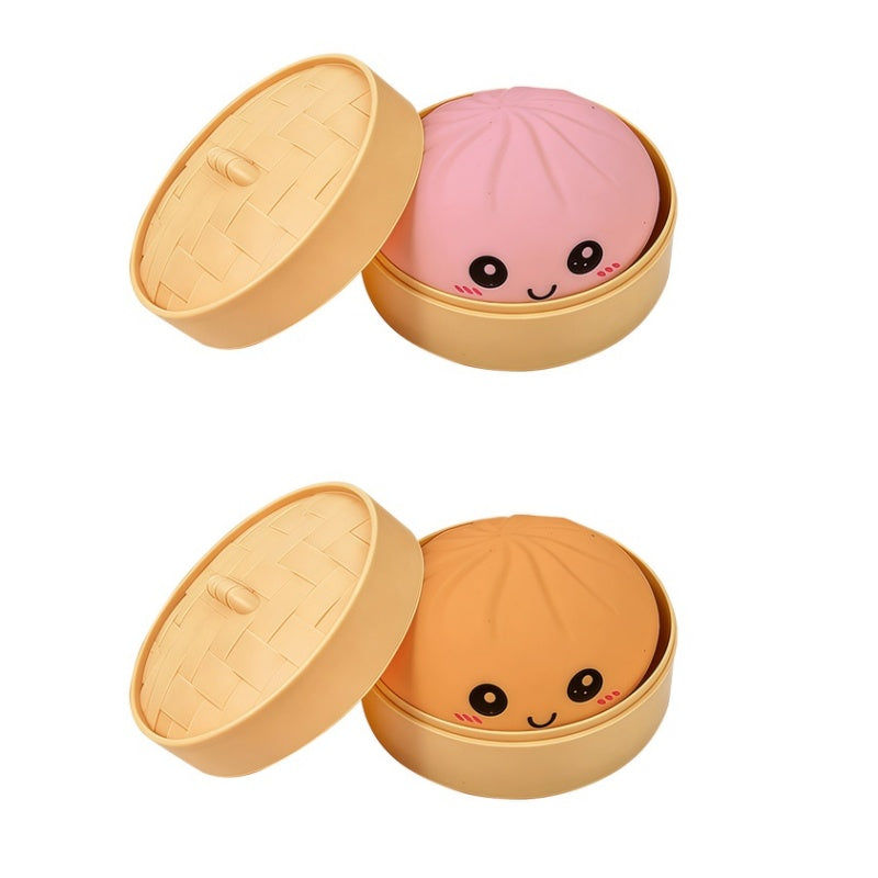 🎁Süßes Knödel-Quetschspielzeug mit Dampfgarer