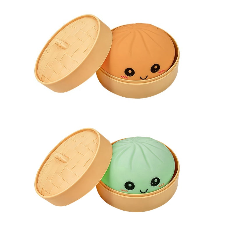 🎁Süßes Knödel-Quetschspielzeug mit Dampfgarer