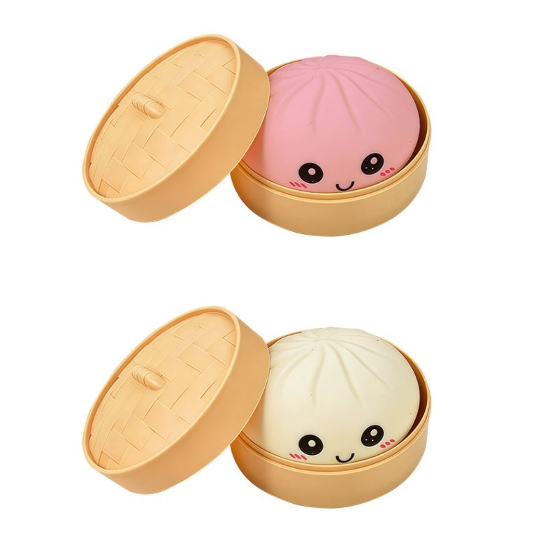 🎁Süßes Knödel-Quetschspielzeug mit Dampfgarer