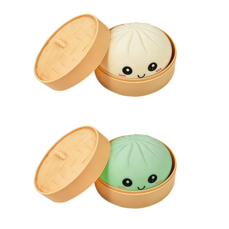 🎁Süßes Knödel-Quetschspielzeug mit Dampfgarer