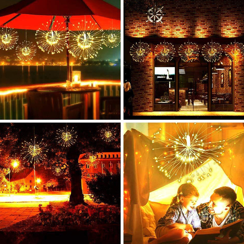 ✨ 50% RABATT! 🎆 Solar-Feuerwerks-Lichterkette für Garten & Partys – 280 LED, 8 Modi & Wasserdicht 🌿