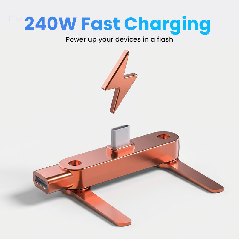 🔋 50% RABATT! ⚡ Schnellladeadapter mit um 360° schwenkbarer Handyhalterung – universell kompatibel, kompaktes Design und freihändige Nutzung 📱
