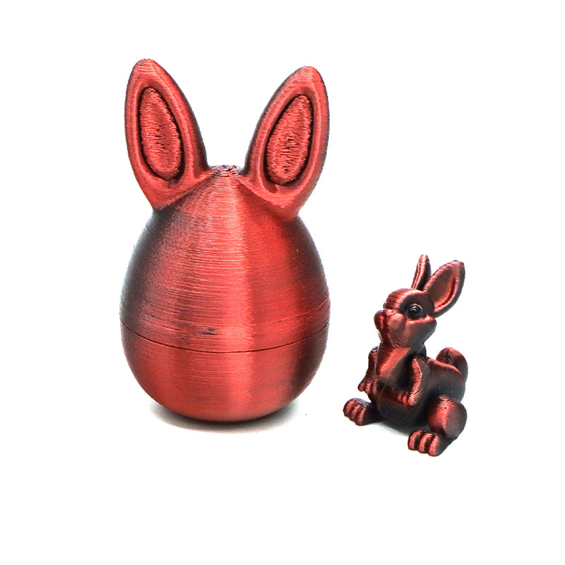 3D Printed Easter Surprise Egg with Articulated Bunny