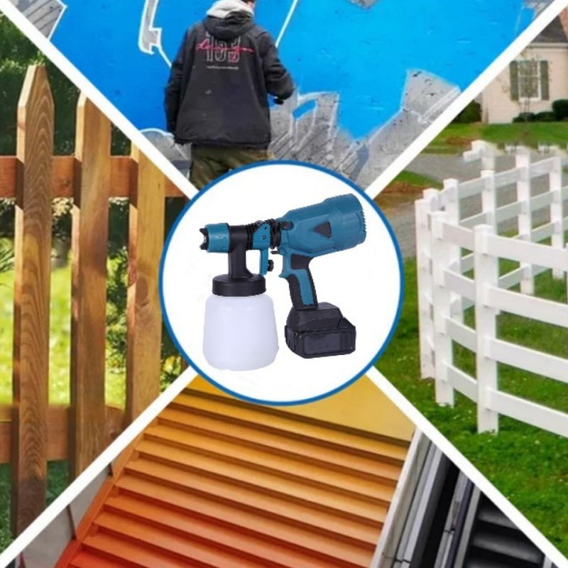 💎 50% AUF DAS KABELLOSE SPRÜHGERÄT! 💎 5 Düsen, Hochdruck & Ergonomisch für Perfekte Lackierergebnisse