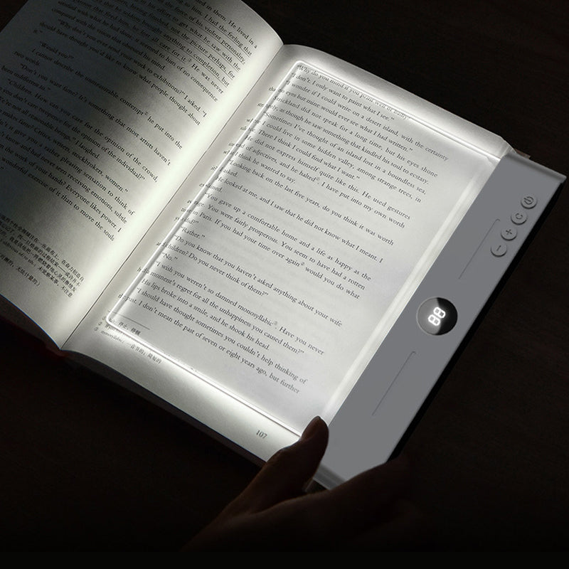 📖💡LED-Panel-Leselampe mit 3 Farben und Timer