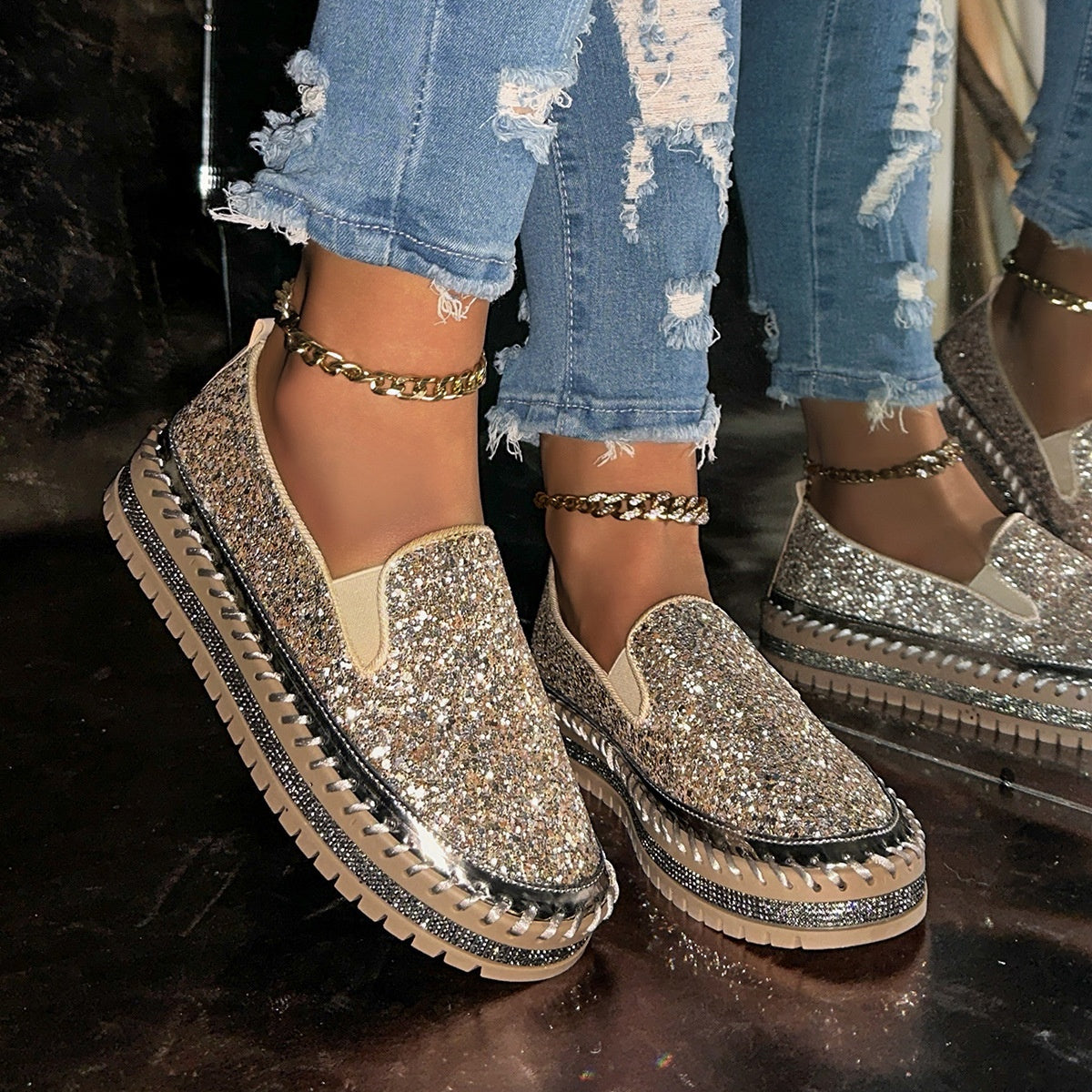 🩷Damen lässige bequeme Schlupfschuhe