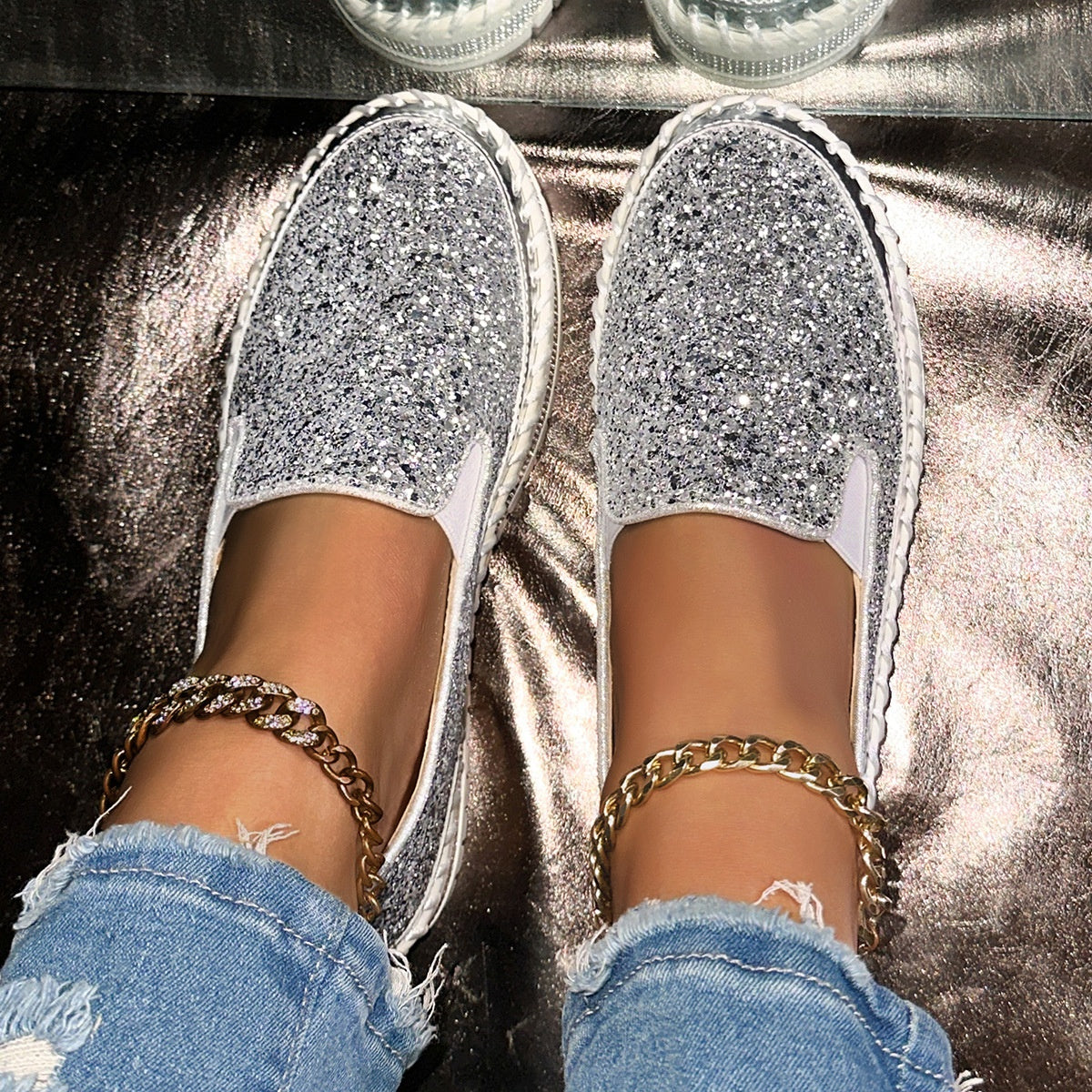 🩷Damen lässige bequeme Schlupfschuhe