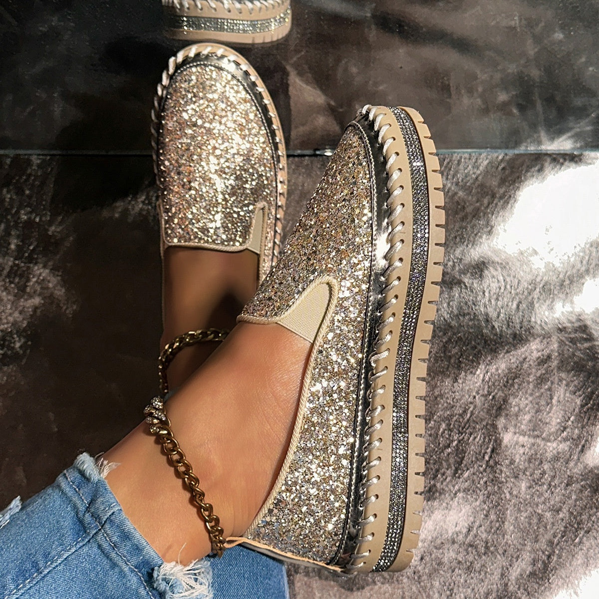 🩷Damen lässige bequeme Schlupfschuhe