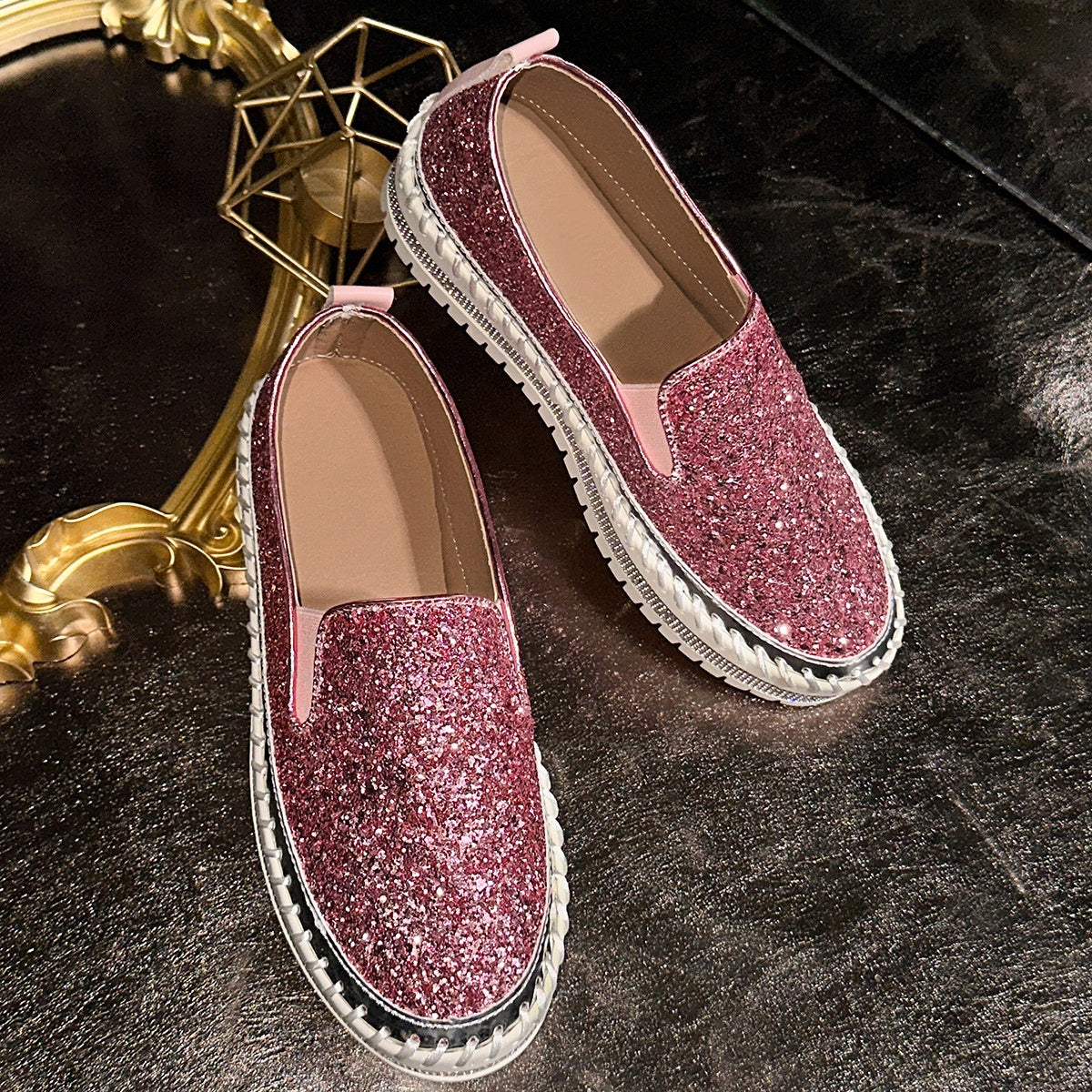 🩷Damen lässige bequeme Schlupfschuhe