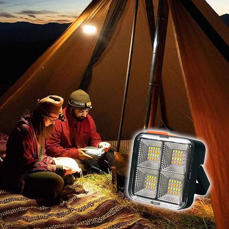 💡Tragbare Solar-Arbeitsleuchte mit 4 Beleuchtungsmodi