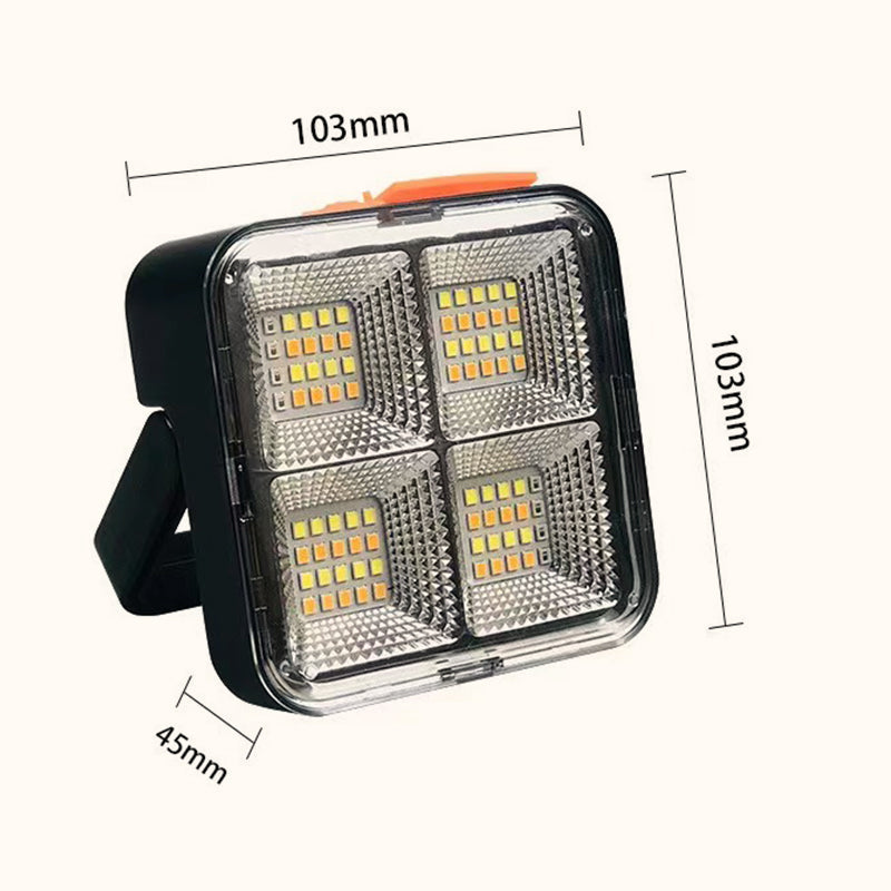 💡Tragbare Solar-Arbeitsleuchte mit 4 Beleuchtungsmodi