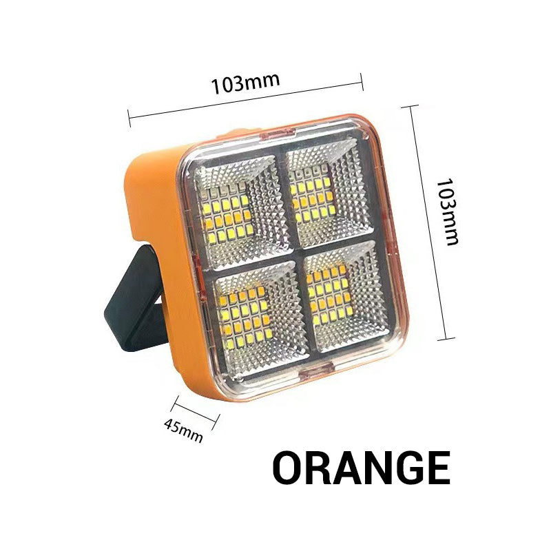 💡Tragbare Solar-Arbeitsleuchte mit 4 Beleuchtungsmodi