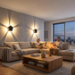 💡Moderne LED-Wandleuchte mit geometrischem Lichteffekt