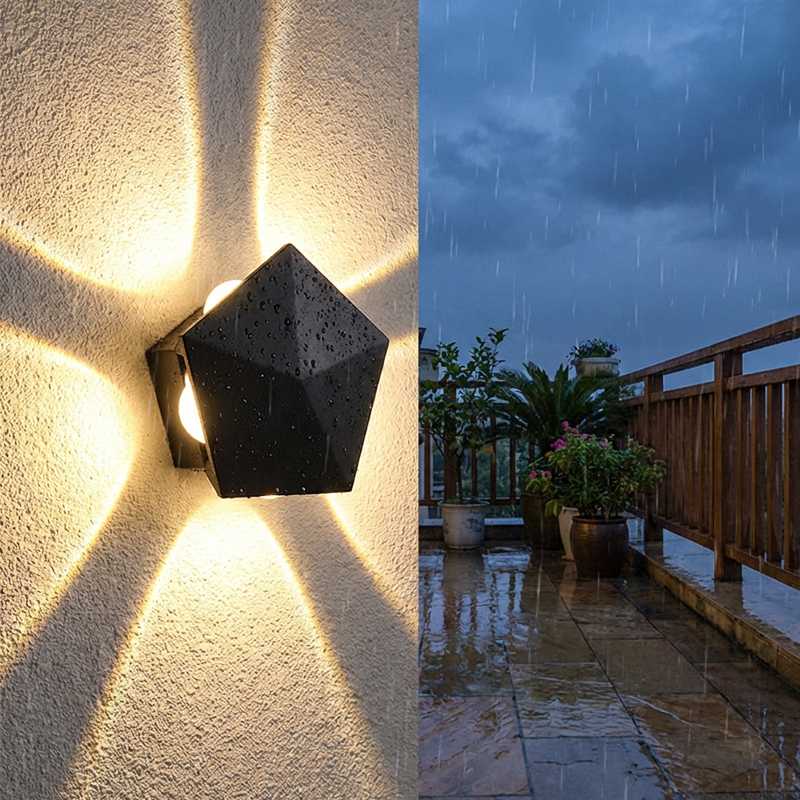 💡Moderne LED-Wandleuchte mit geometrischem Lichteffekt