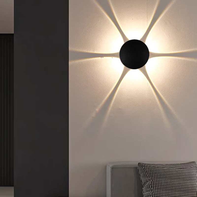 💡Moderne LED-Wandleuchte mit geometrischem Lichteffekt