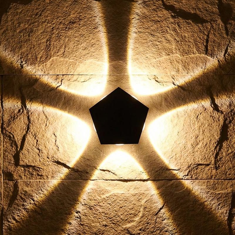 💡Moderne LED-Wandleuchte mit geometrischem Lichteffekt