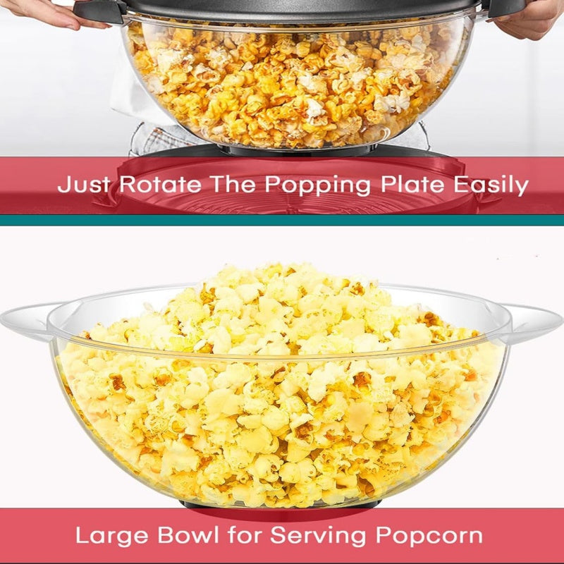 🍿 Popcorn auf Knopfdruck | Elektrische Popcornmaschine für Zuhause – einfach antippen und los geht der perfekte Snack! 🎉