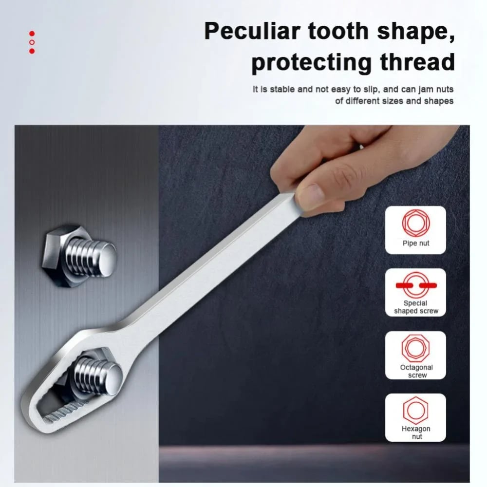 【🔥Sofort 50 % Rabatt】🔧 Universal-Steckschlüssel 8–22 mm! 💎 Aus Chrom-Vanadium-Stahl, mit Selbstarretierung, speziell für professionelle Reparaturarbeiten entwickelt ✨
