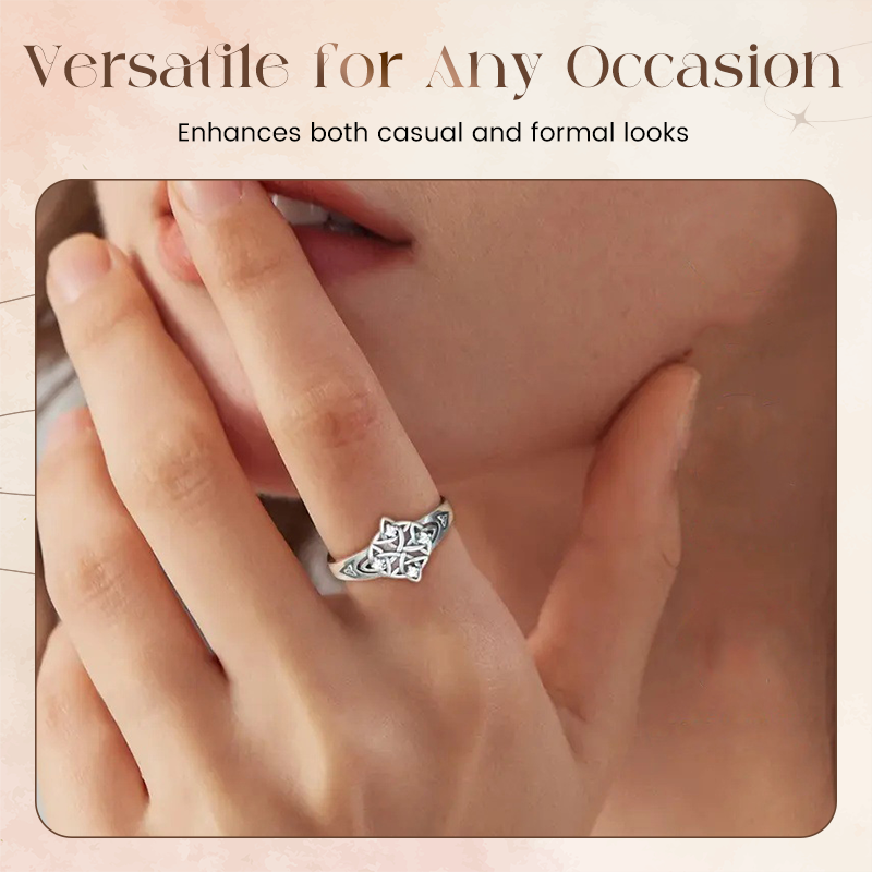 🔥Limitiertes Angebot: 💍Keltischer Liebesknoten Ring – Trinity Design – Vintage Silber