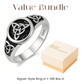 🔥Limitiertes Angebot: 💍Keltischer Liebesknoten Ring – Trinity Design – Vintage Silber