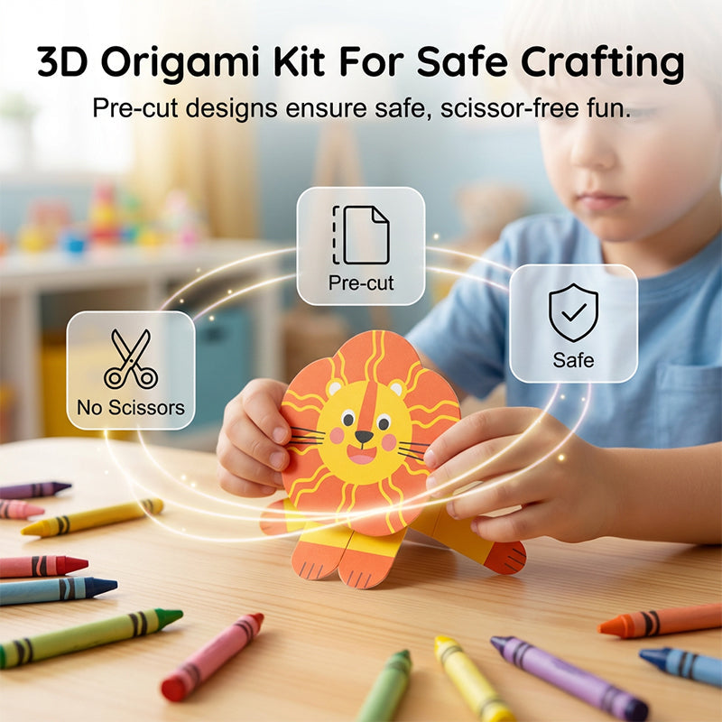 3D-Bastelset aus Papier für Kinder