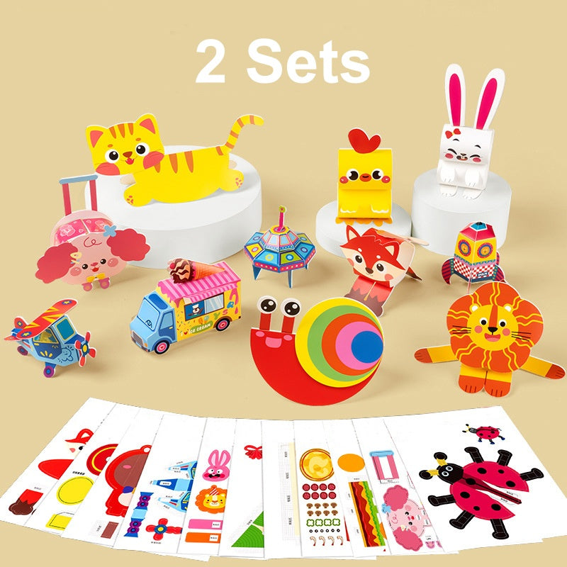 3D-Bastelset aus Papier für Kinder