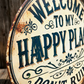 Vintage-Metallschild "Happy Place"
