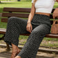 👖⏰Damenhose mit gerafftem Bund und weitem Schnitt