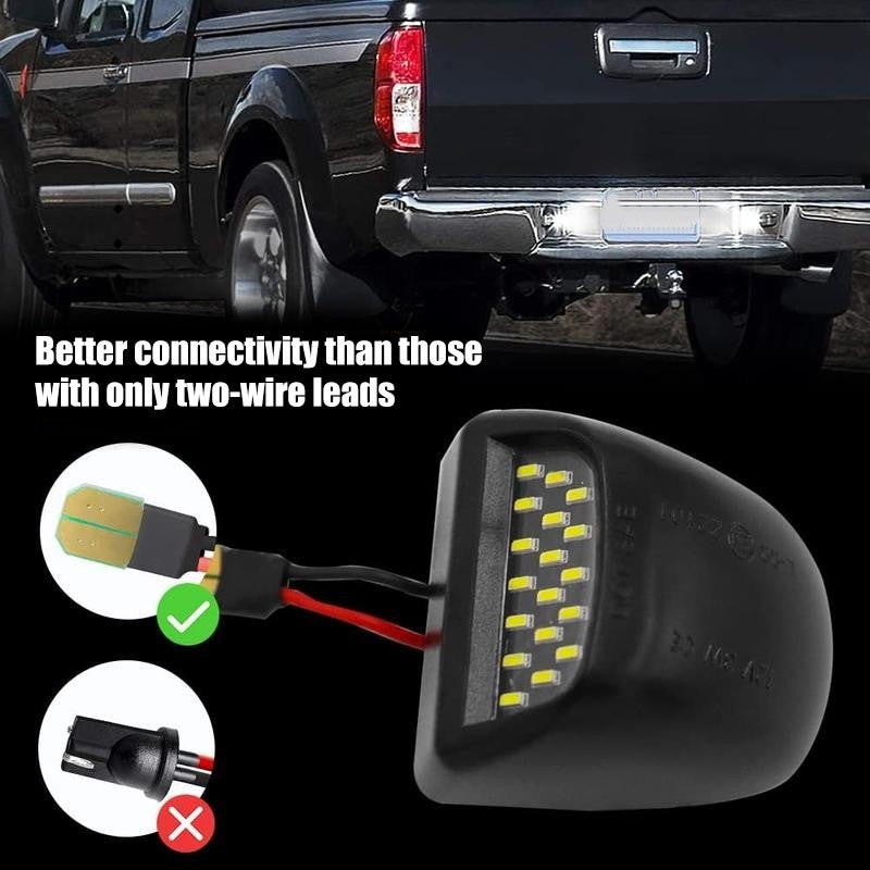 💡Universelle LED-Kennzeichenbeleuchtung--Hochglänzend und wasserdicht für mehr Fahrsicherheit.