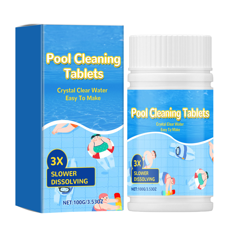 🏊‍♂️ Pool-Reinigungstabletten für kristallklares Wasser - Langsam lösend | Geruch & Flecken entfernen