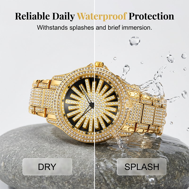 ⌚ LIMITIERTES ANGEBOT: 50% RABATT+versandkostenfrei! 💎 Herrenuhr mit drehbarer Lünette – Vollbesetzt mit funkelnden Steinen & Präzises Quarzwerk ✨