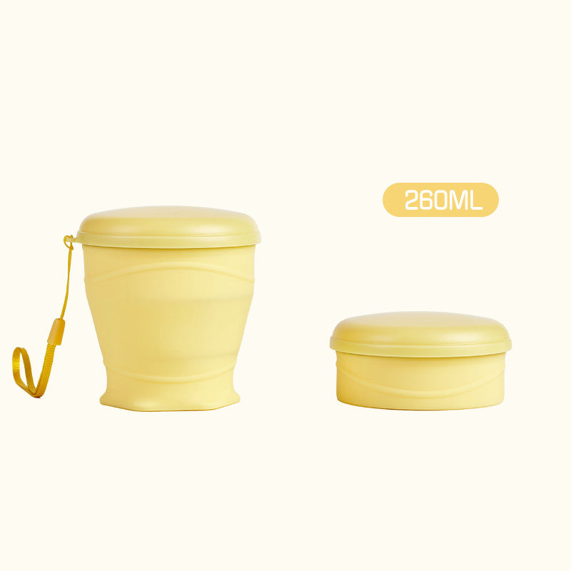 🔥1 kaufen 1 gratis🥛Faltbarer Silikon-Reisebecher mit Deckel🔥